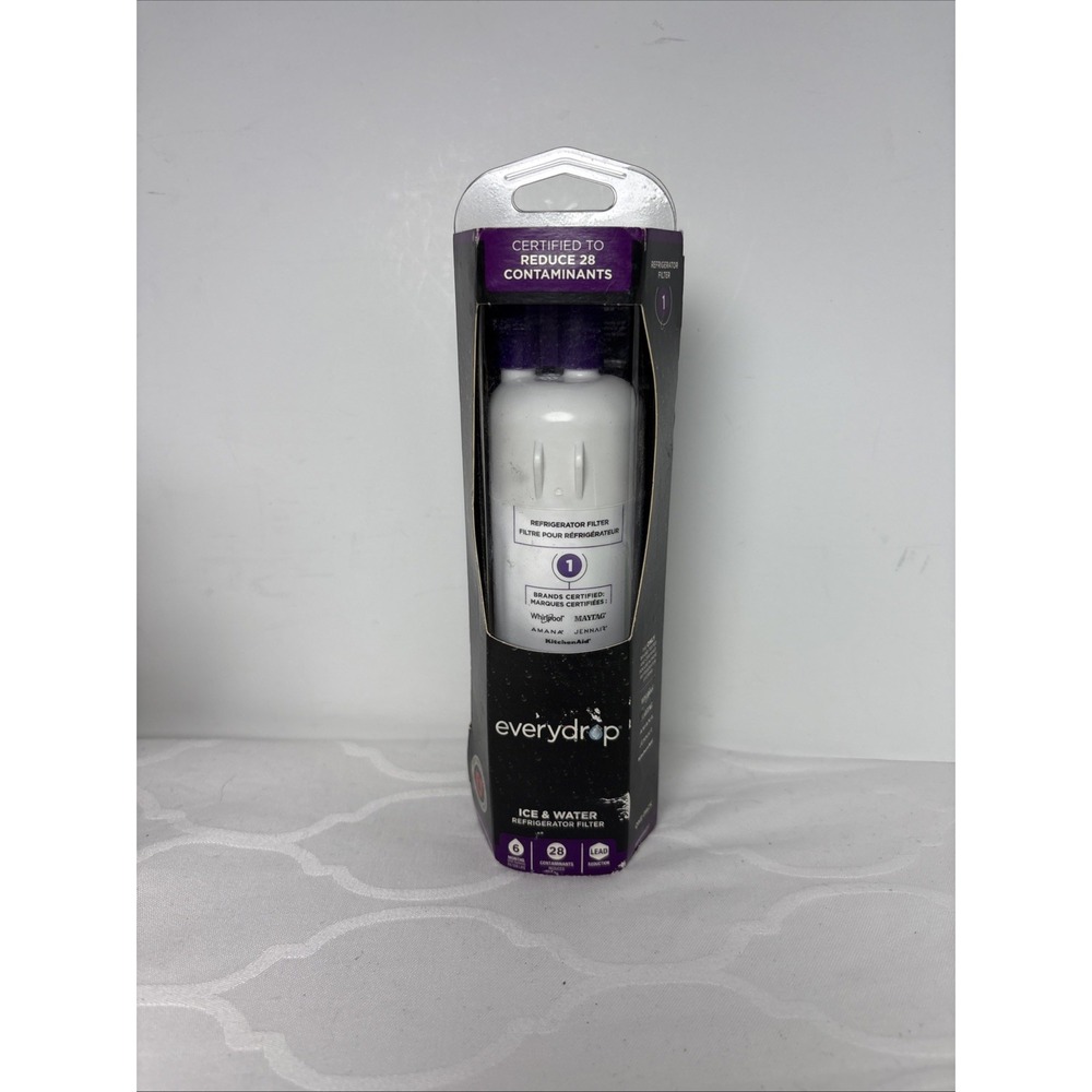 New EveryDrop EDR1RXD1 W10295370A Water Filter Number 1 Purple